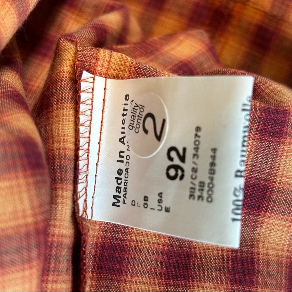Giesswein sz 92 Girl’s 2 piece Wool Sweater Dress Plaid Corduroy Cottagecore